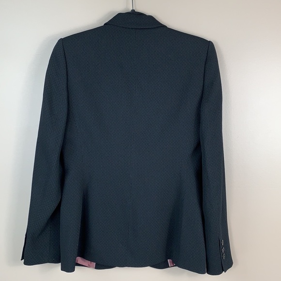 Calvin Klein black textured single button blazer - Picture 6 of 8